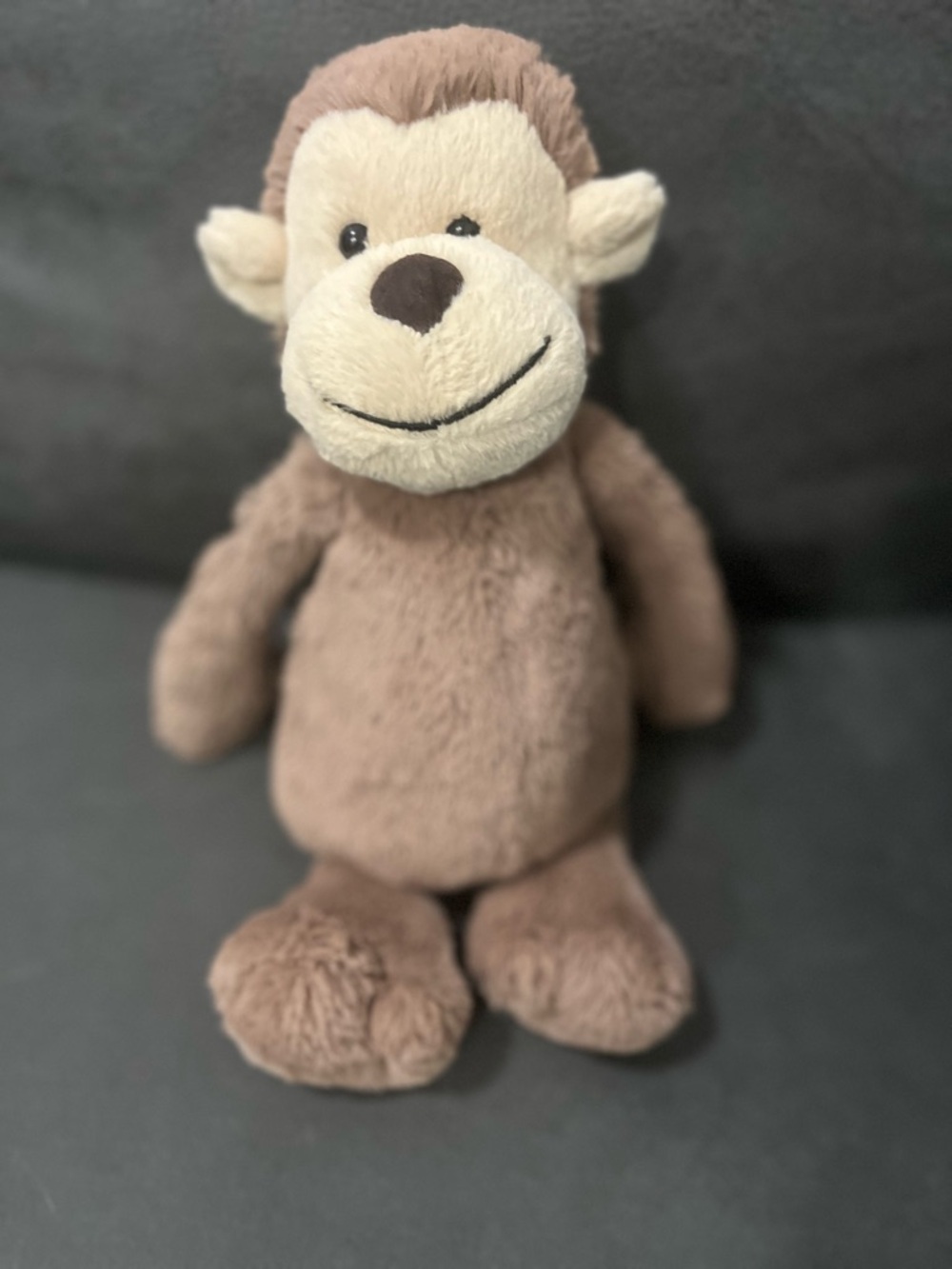 Jellycat Plush Brown Beige Bashful Monkey Soft Toy 12" Retired Stuffed Animal